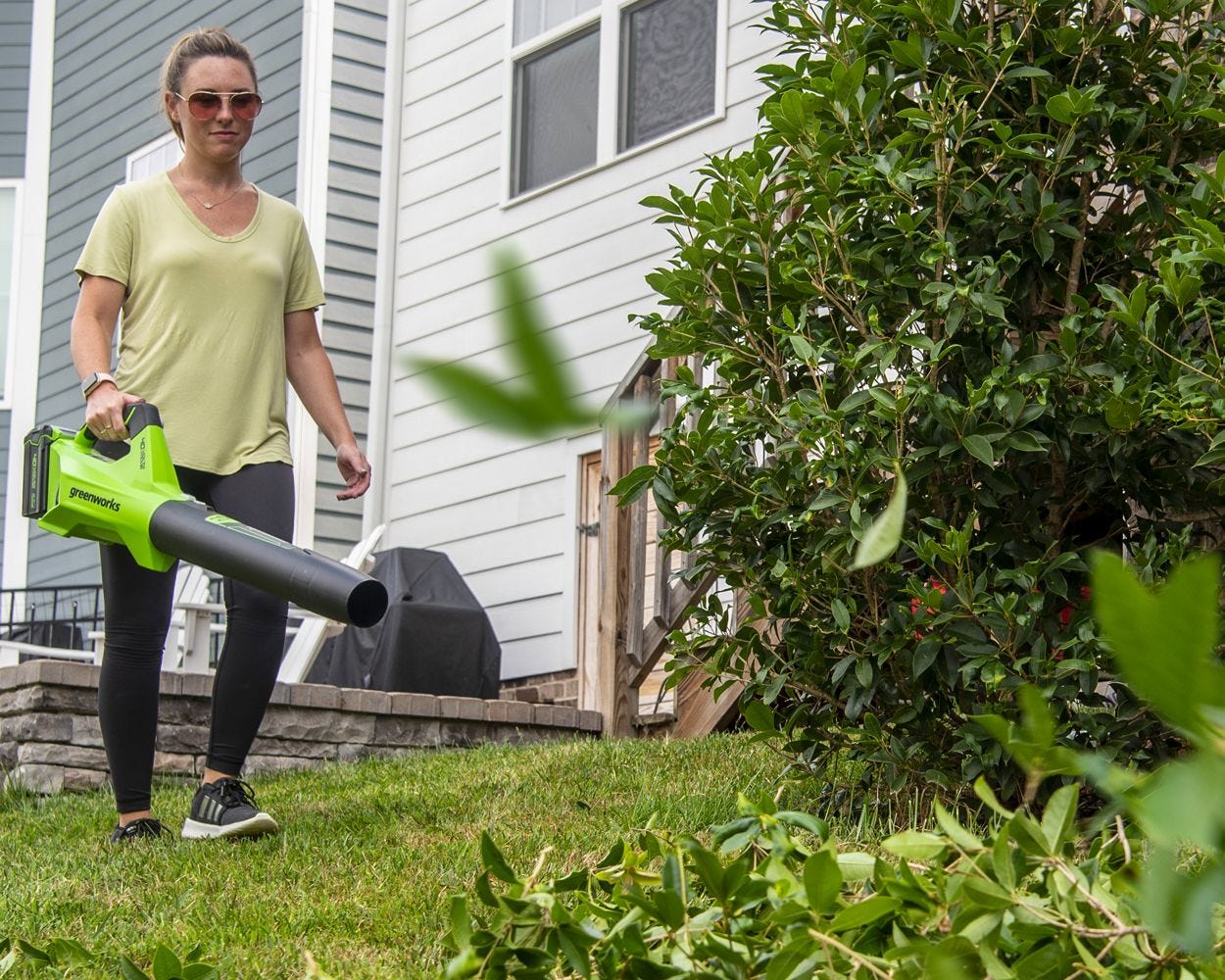 40V 450 CFM Leaf Blower， Battery  Charger | Greenworks Tools