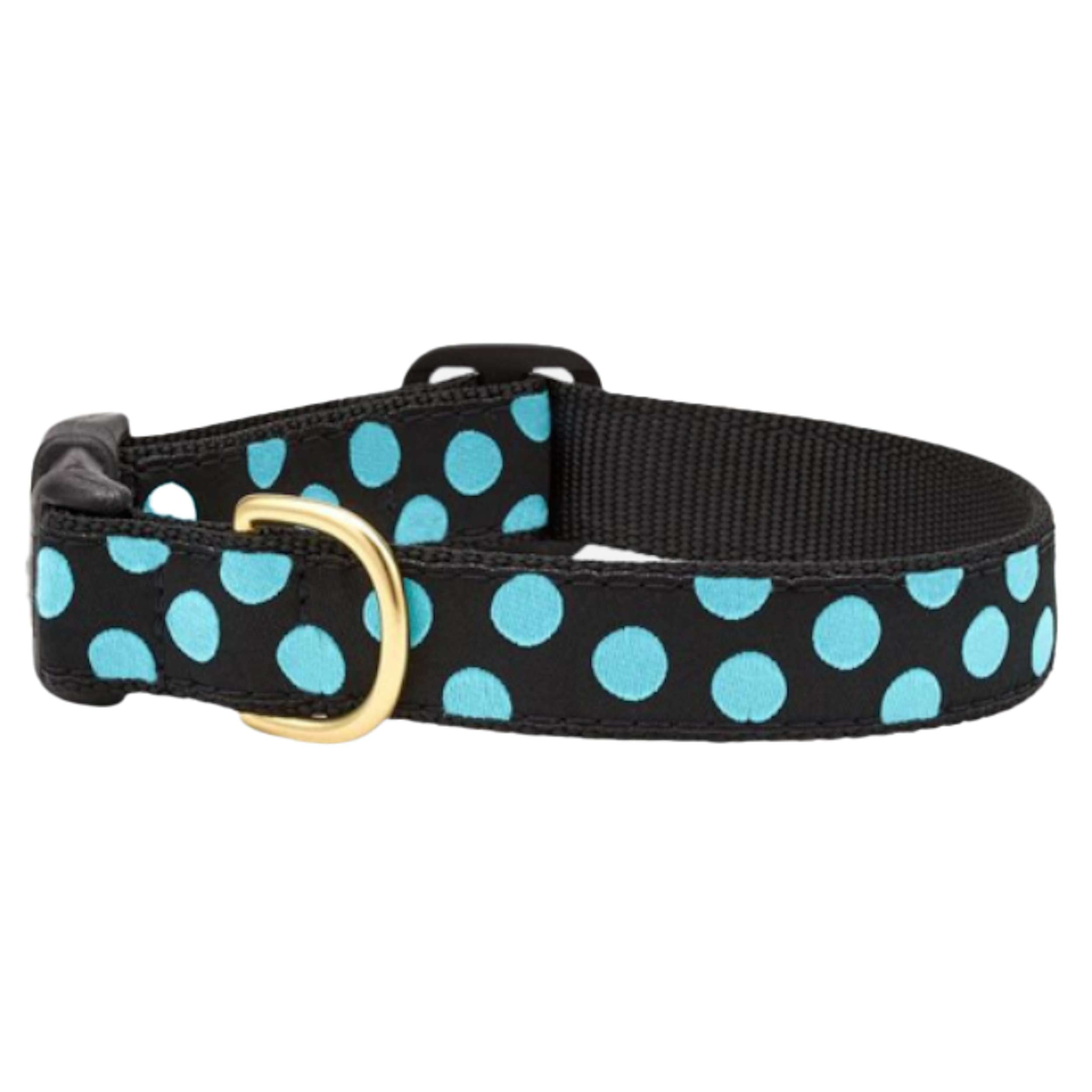 Collar | Black & Aqua Dots