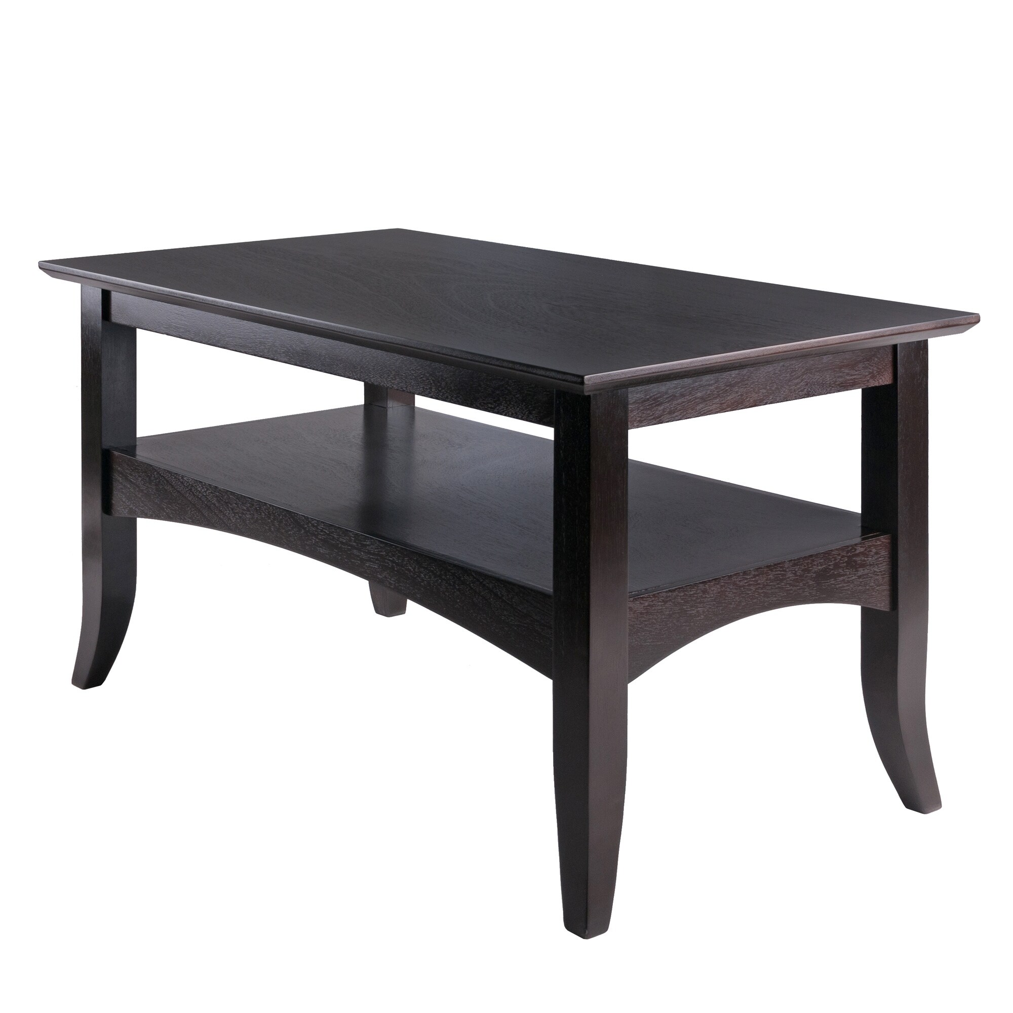 Coffee Table， Living Room End Table with Lower Shelf