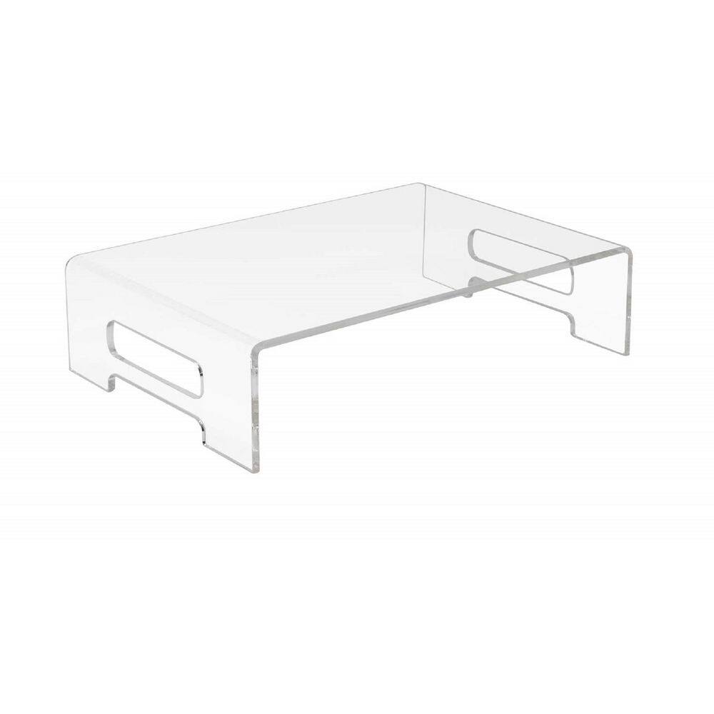 Sorbus 15 in. x 10 in. x 4 in. Acrylic Monitor Stand Clear Laptop Riser Computer Desktop Stand ACR-STDL