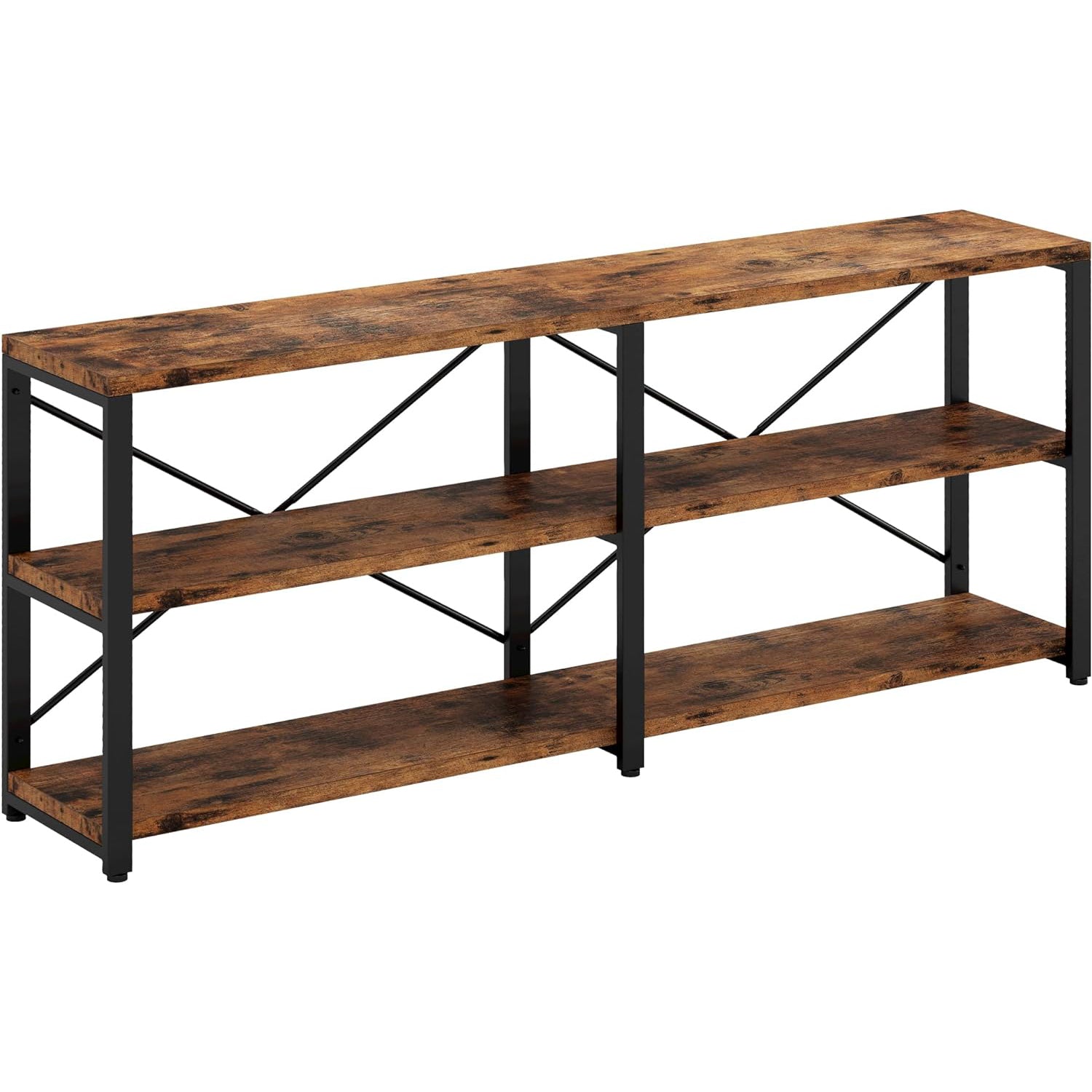 70.8 Inch Entryway Console Table, Indoor 3 Tier Storage Rack for Hallway, Living Room