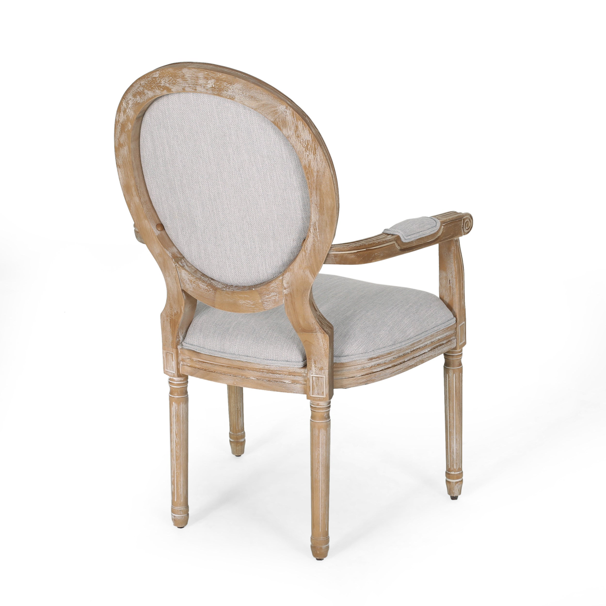 Aisenbrey French Country Wood Upholstered Dining Chair