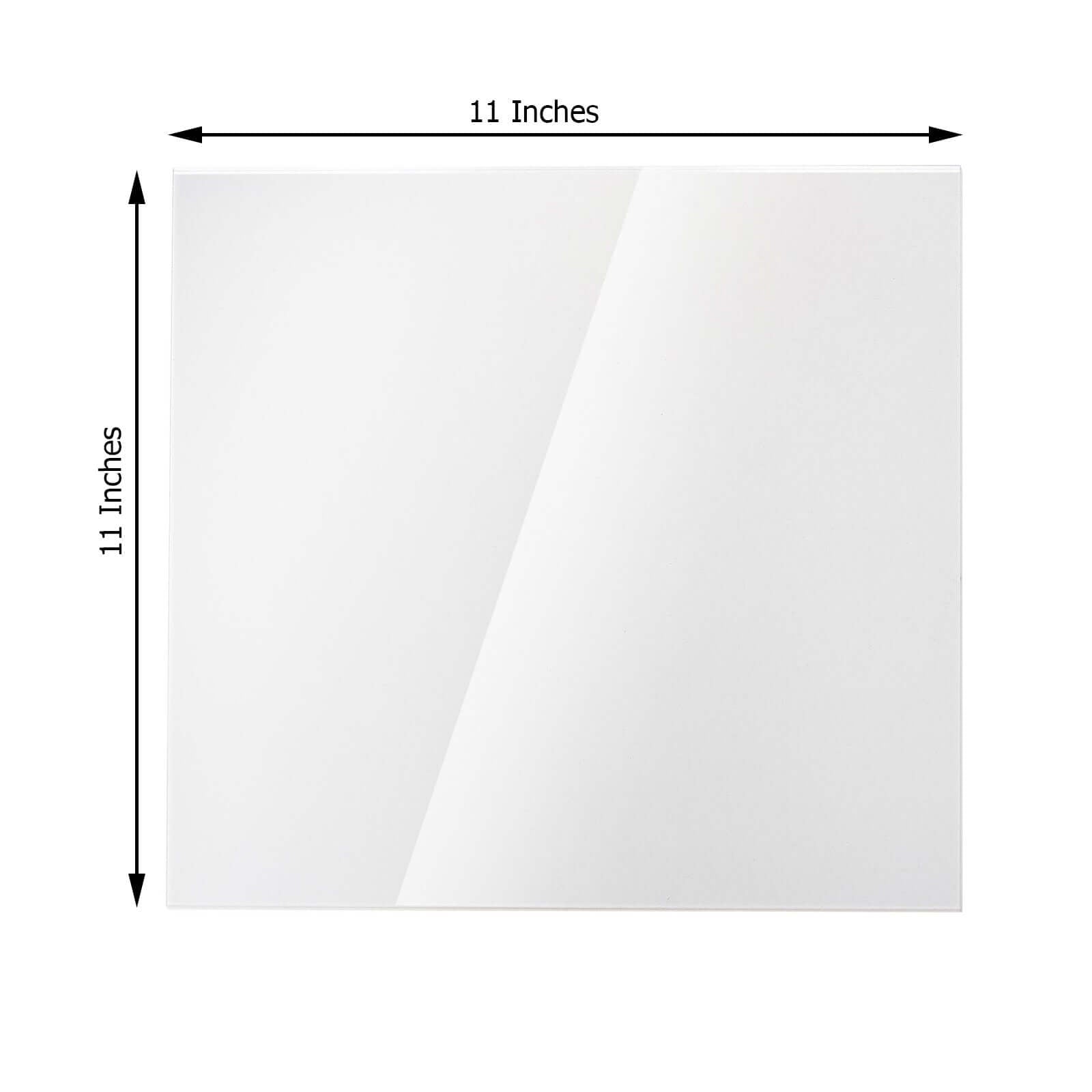 2 Pack Clear Acrylic Plexiglass Sheets, 3mm Thick Top Plates With Protective Film 11