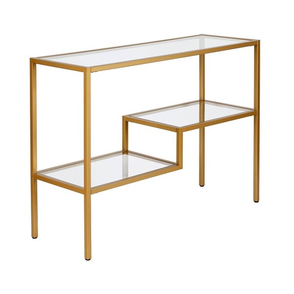 Lovett Console Table Brass Finish