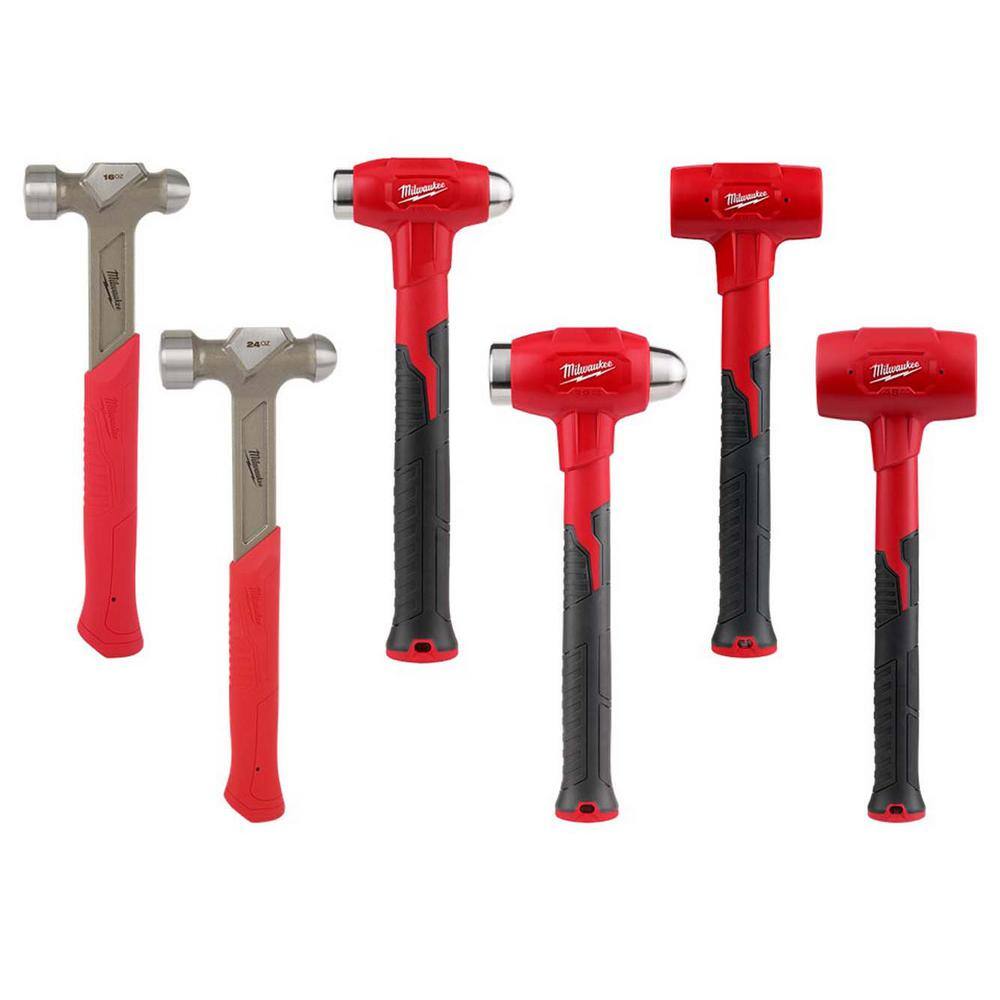 MW Dead Blow Ball Peen Hammer Set (6-Piece) 48-22-9130-6PC