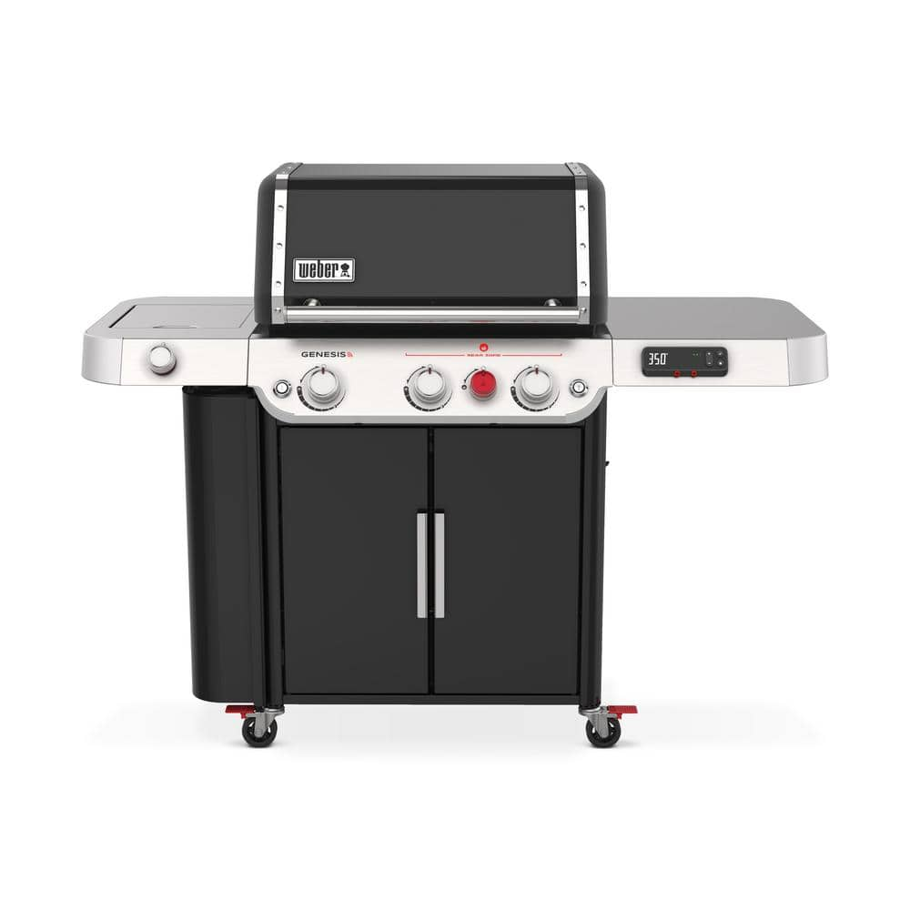 Weber Genesis EPX-335 3-Burner Propane Smart Gas Grill in Black with Side Burner 35810001