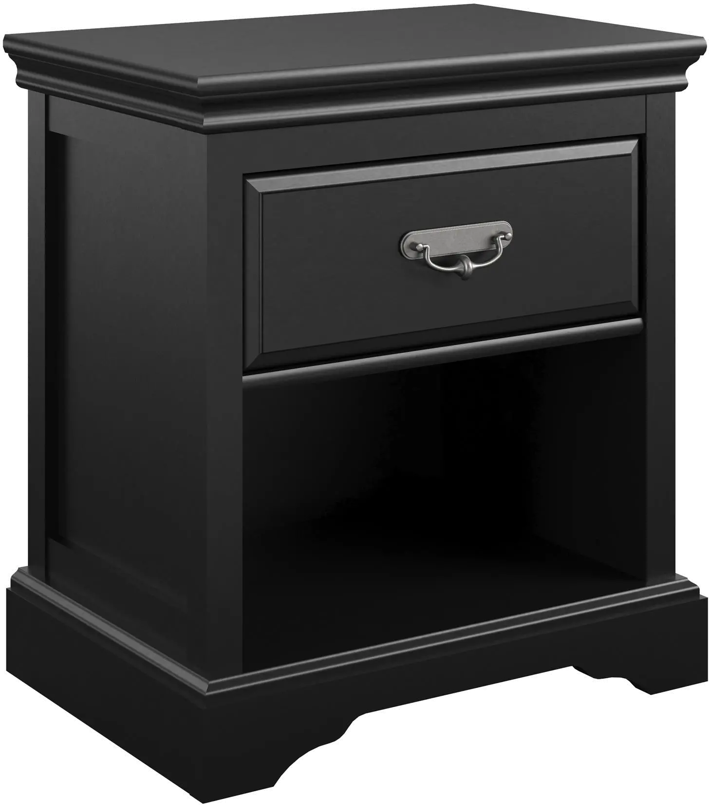 Bristol Traditional Black Nightstand