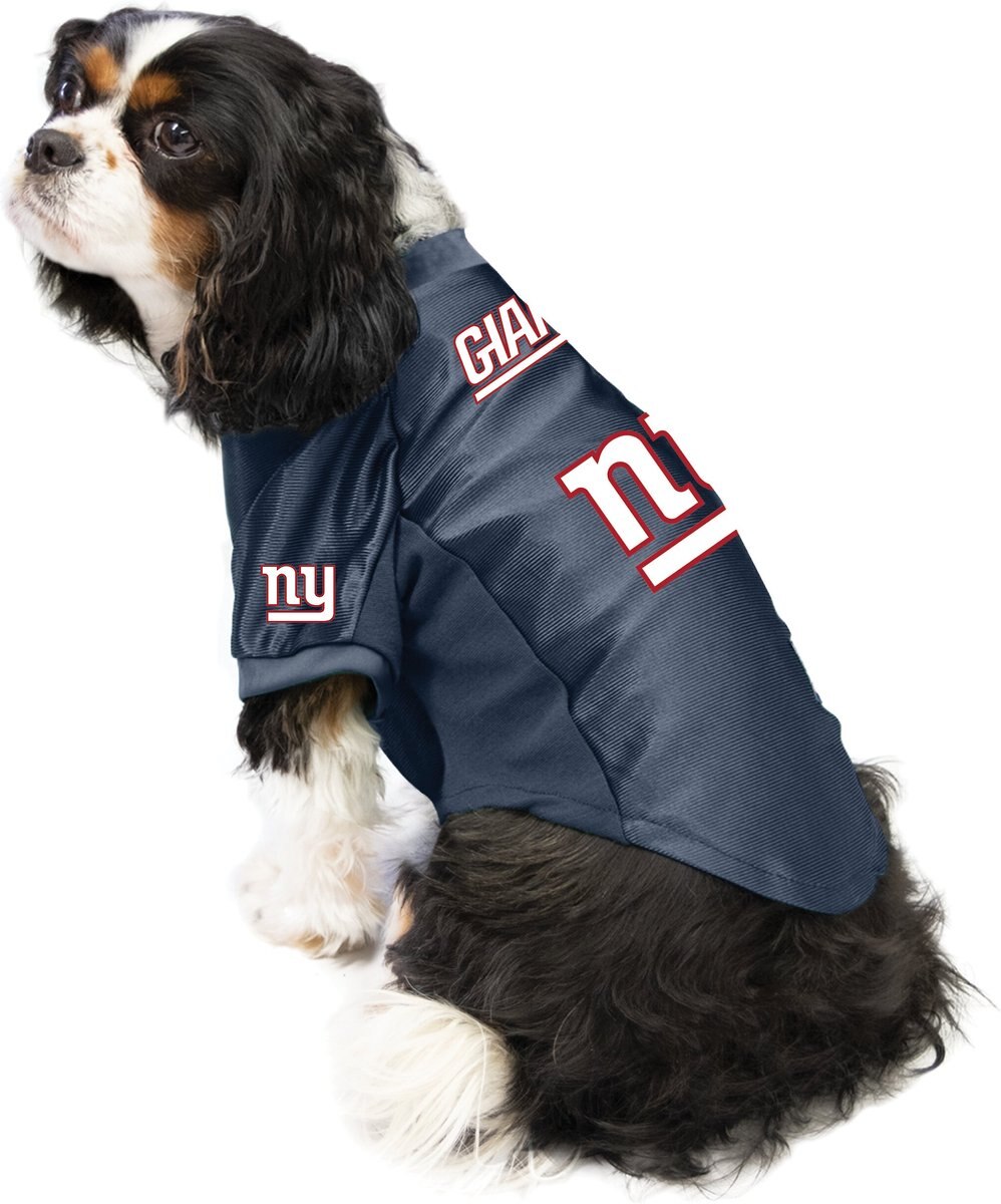 Littlearth NFL Stretch Dog and Cat Jersey， New York Giants