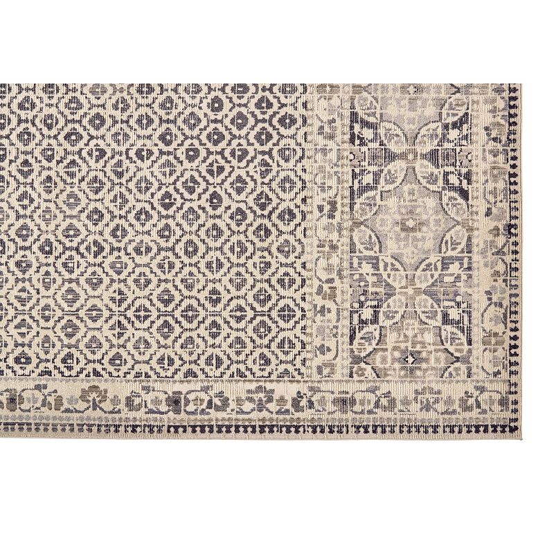 Weave and Wander Kiba Beige Ornamental Area Rug