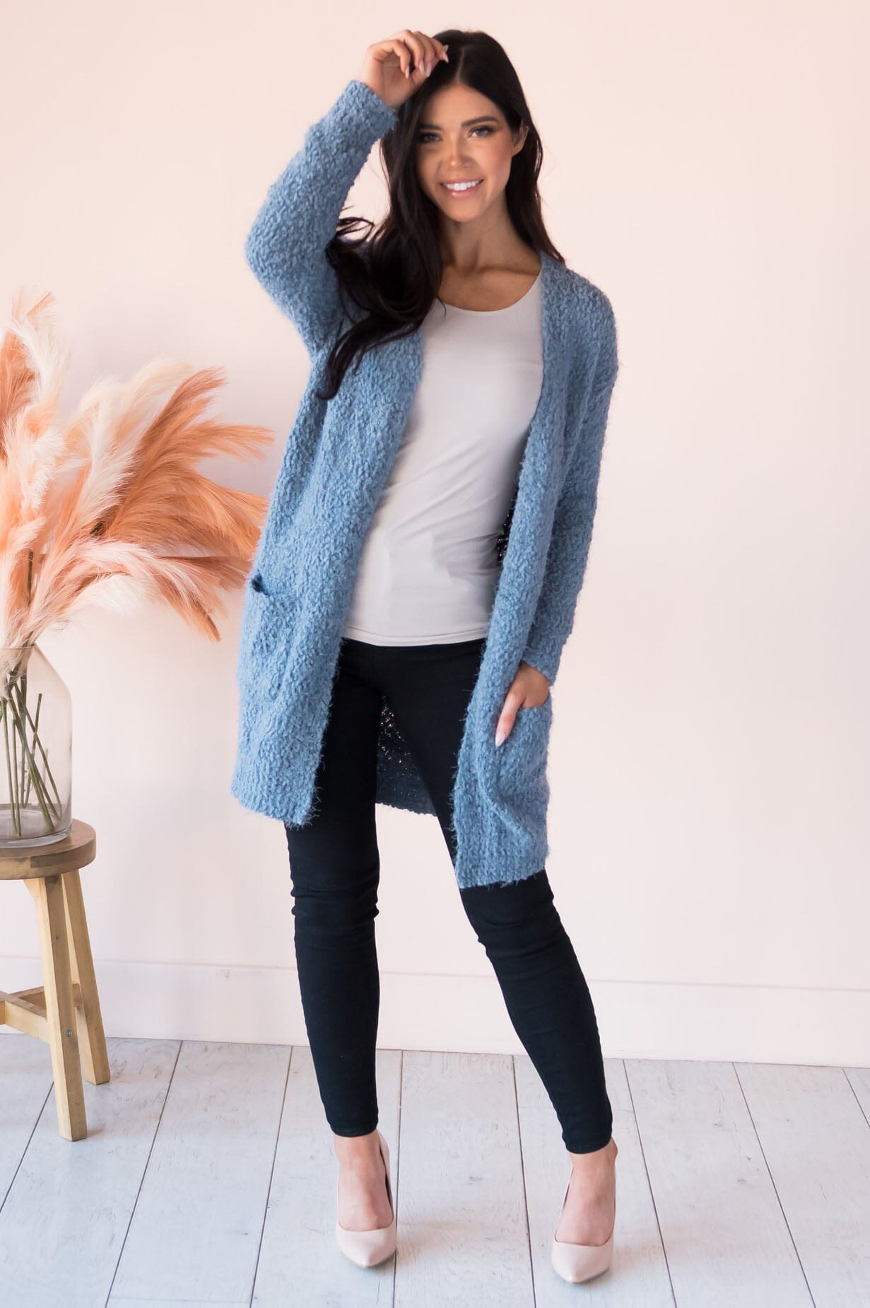 Soft & Cuddly Modest Sweater Cardigan