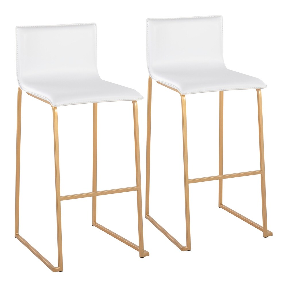 Silver Orchid Mara Upholstered Bar Stool   Set of 2