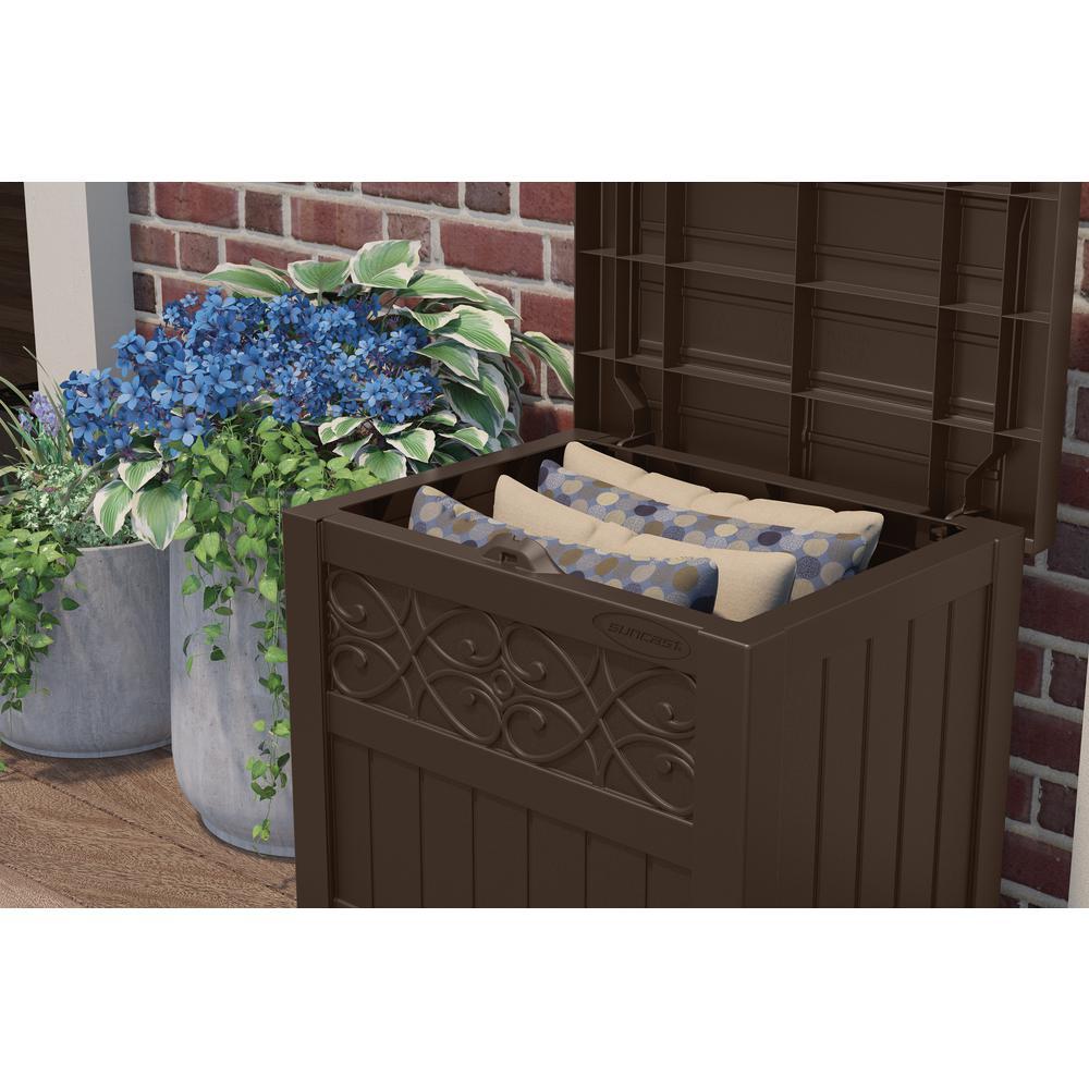 Suncast SNCSS502J 22 gal Deck Box - Trellis Java