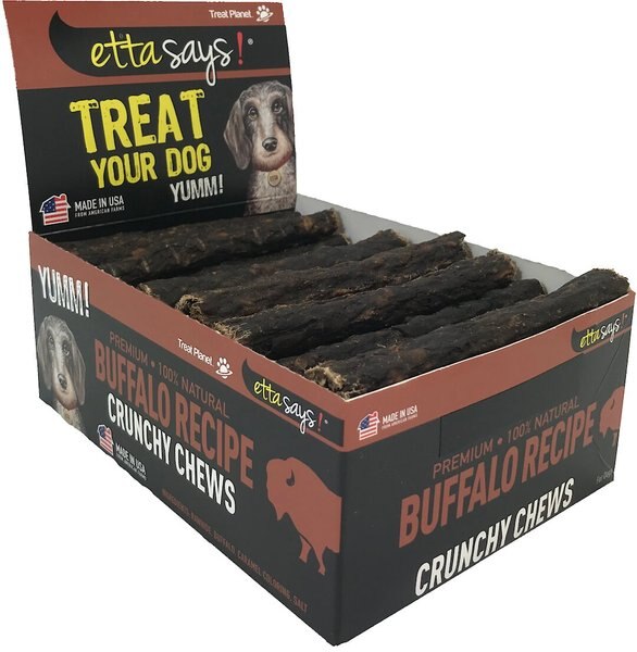 Etta Says! Premium Buffalo Recipe Crunchy Chews Dog Treats