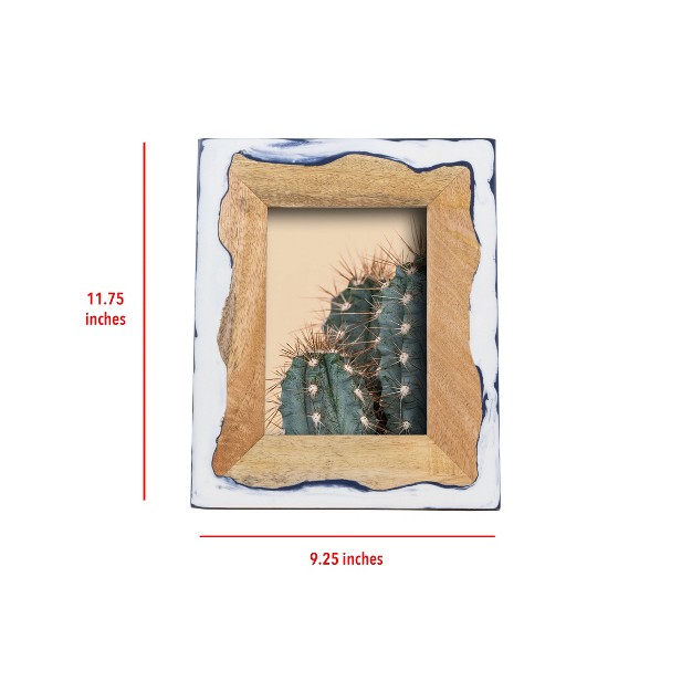 Varuna Wood And Resin Marbled Picture Frame Foreside Home And Garden