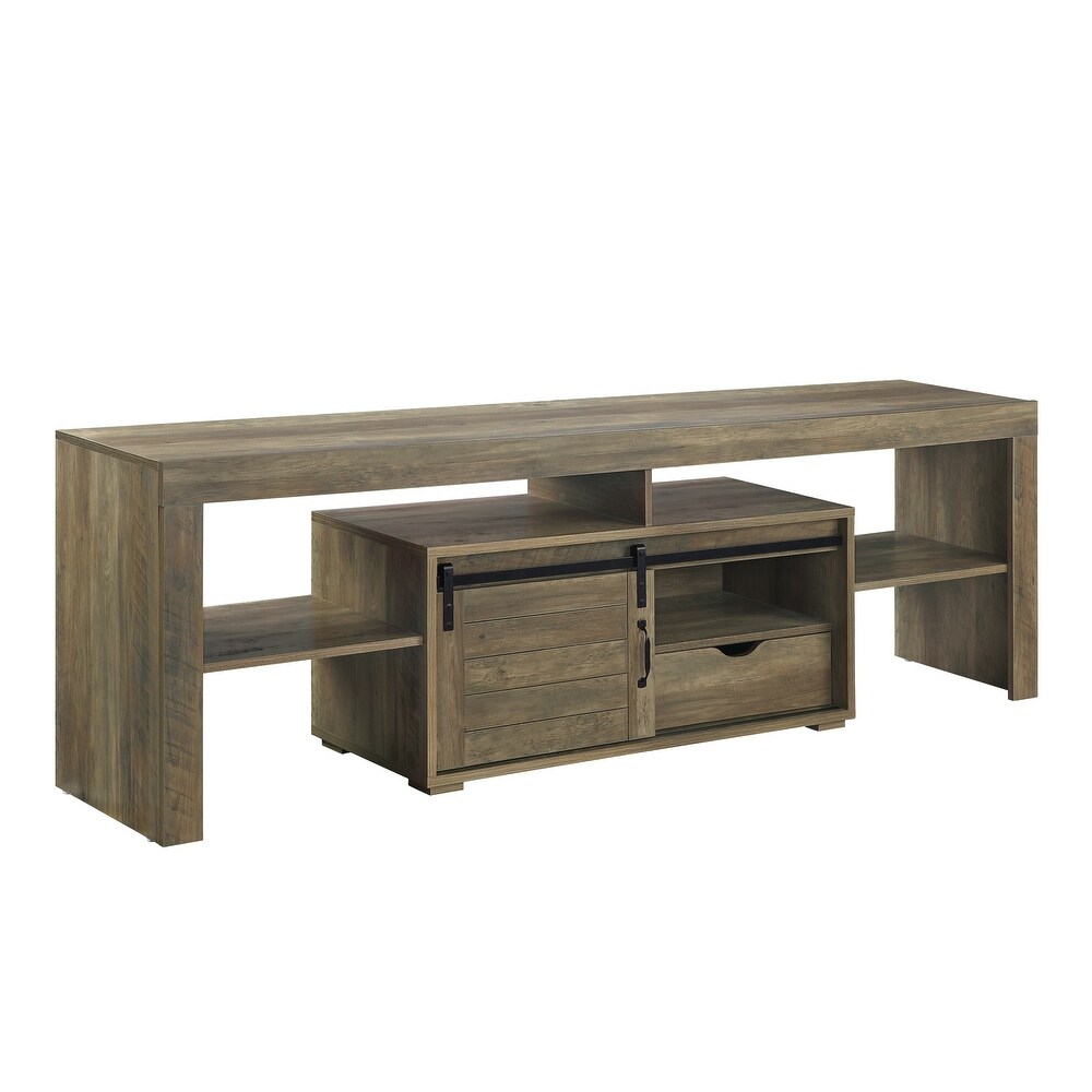 TV Stand  Rustic Oak Finish