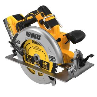 DW 20V MAX Lithium-Ion Cordless Brushless 7-14 in. Circular Saw Kit with 5.0Ah POWERSTACK Battery and Charger DCS570H1