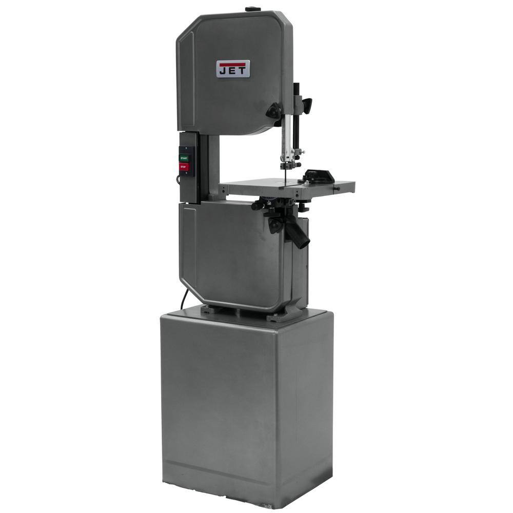 Jet 1 HP 14 In. Metalworking and Woodworking Vertical Band Saw with Closed Stand 8-Speed 115-Volt J-8201K 414500