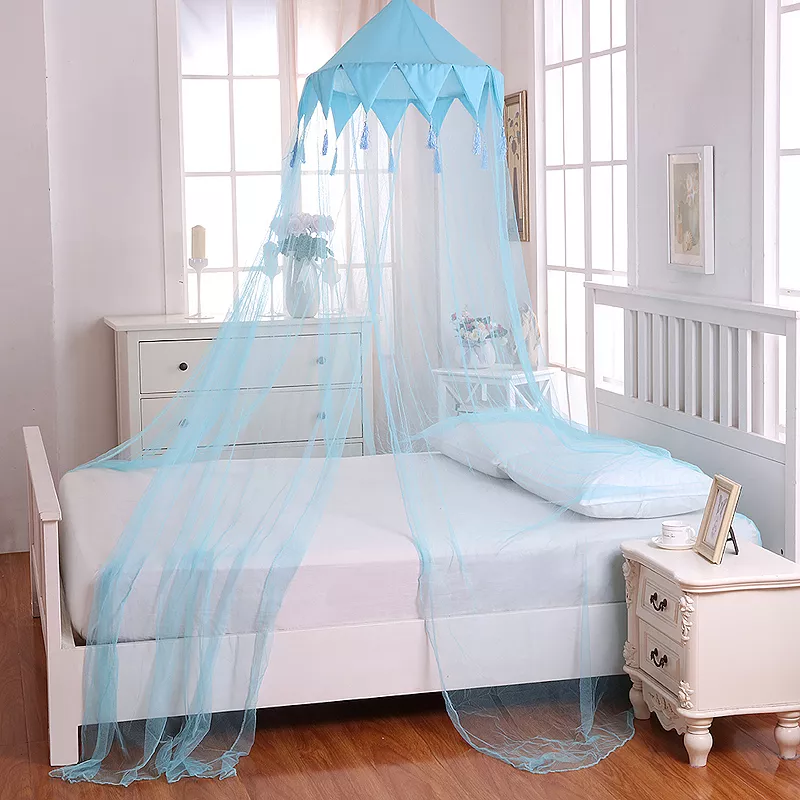 Casablanca Kids Harlequin Sheer Collapsible Hoop Bed Canopy