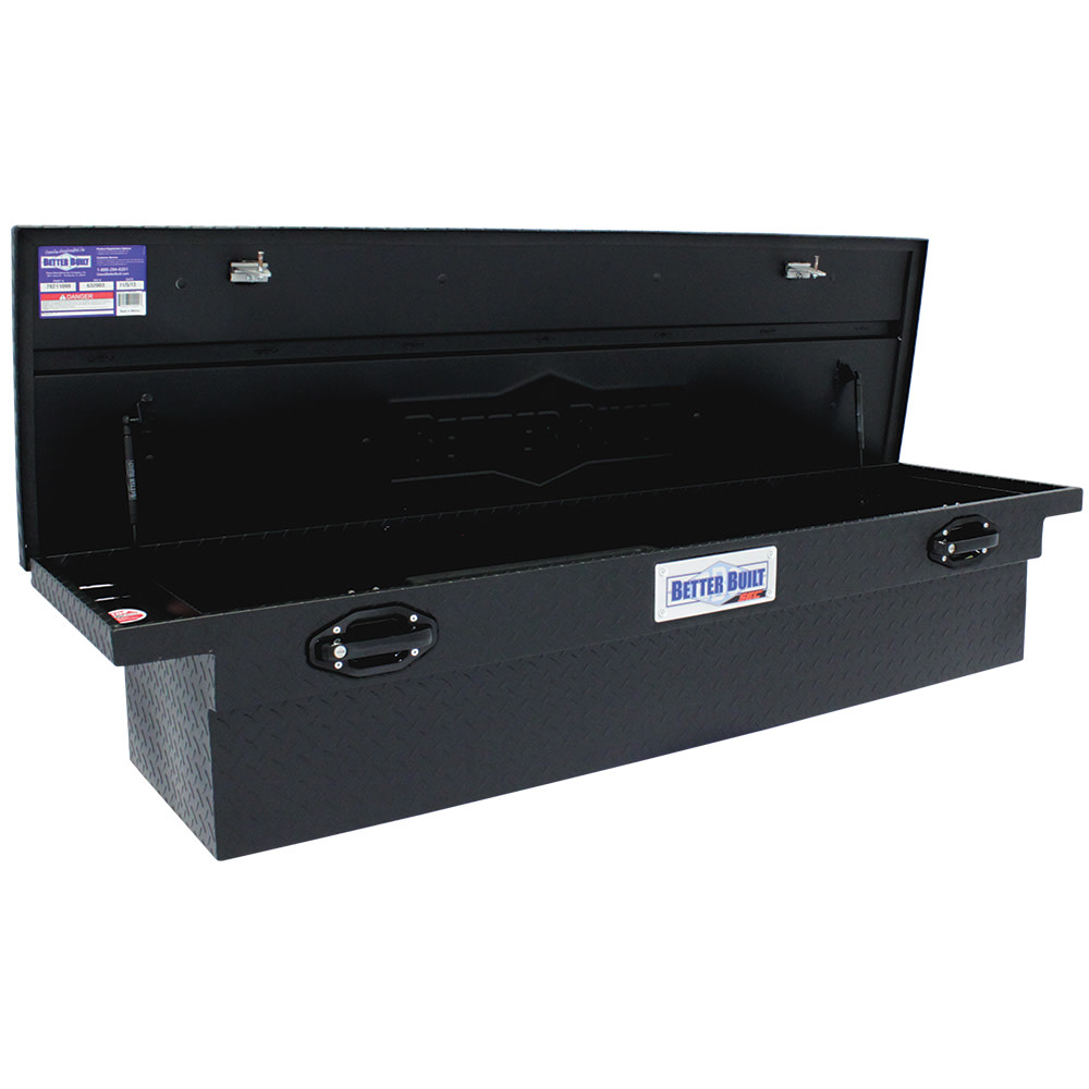 69 SEC Saddle Truck Tool Box， LOW PROFILE， MATTE BLACK