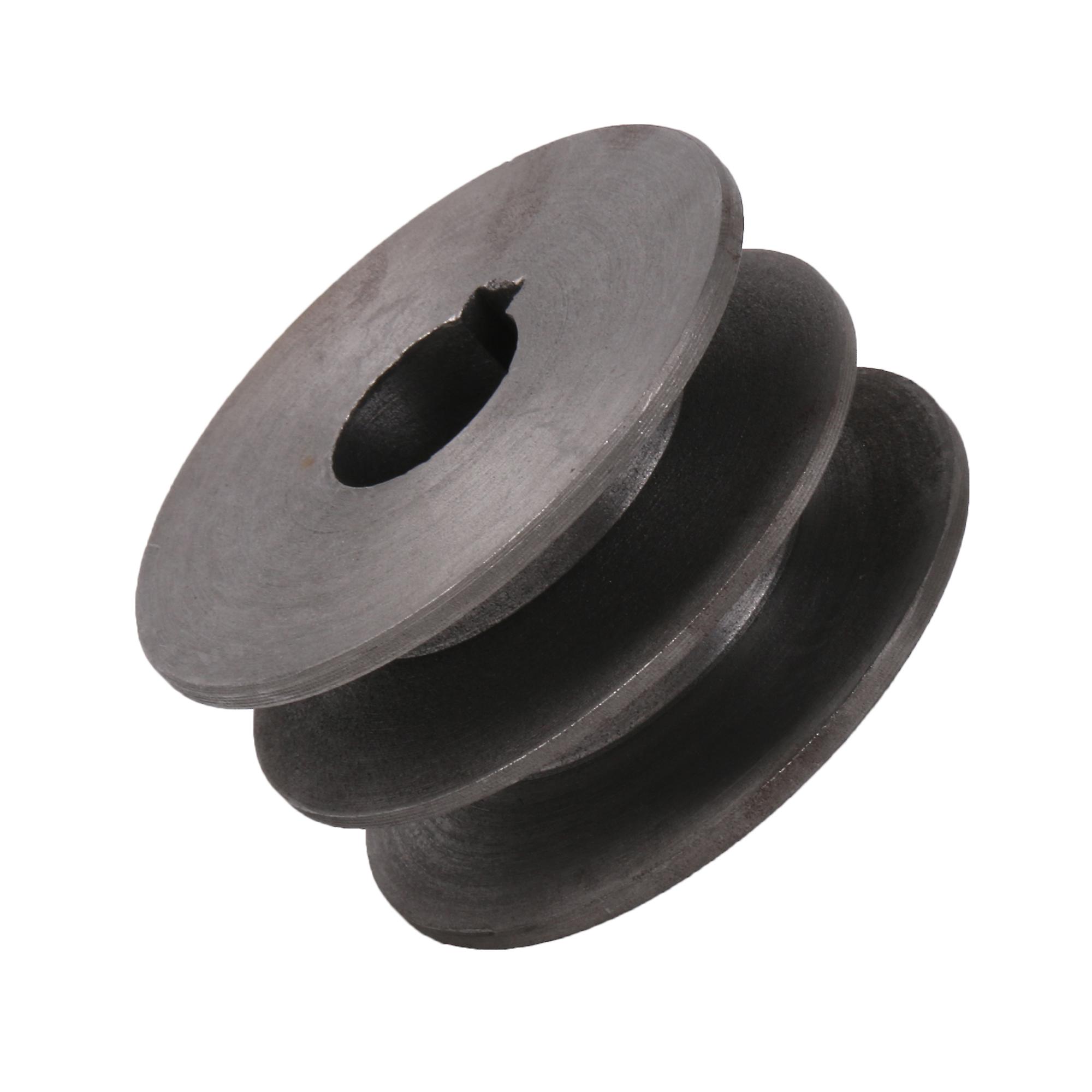 Double Slotted Web Sheave Roller for 4L A V-Belt 3.03 Inch OD 1Inch Bore