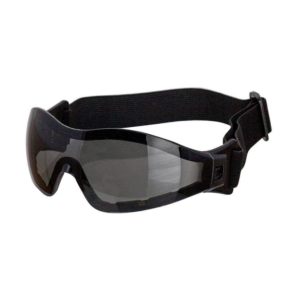 Safe Handler Black Mirage Safety Glasses with Adjustable Elastic Band (4-Pairs) SH-MRSG-BKLBKS-MS19-4