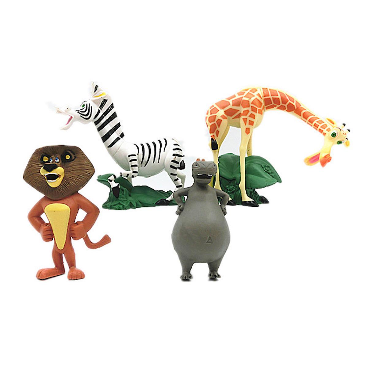 4pcs/lot Madagascar Anime Figure Toy Models 7-8cm