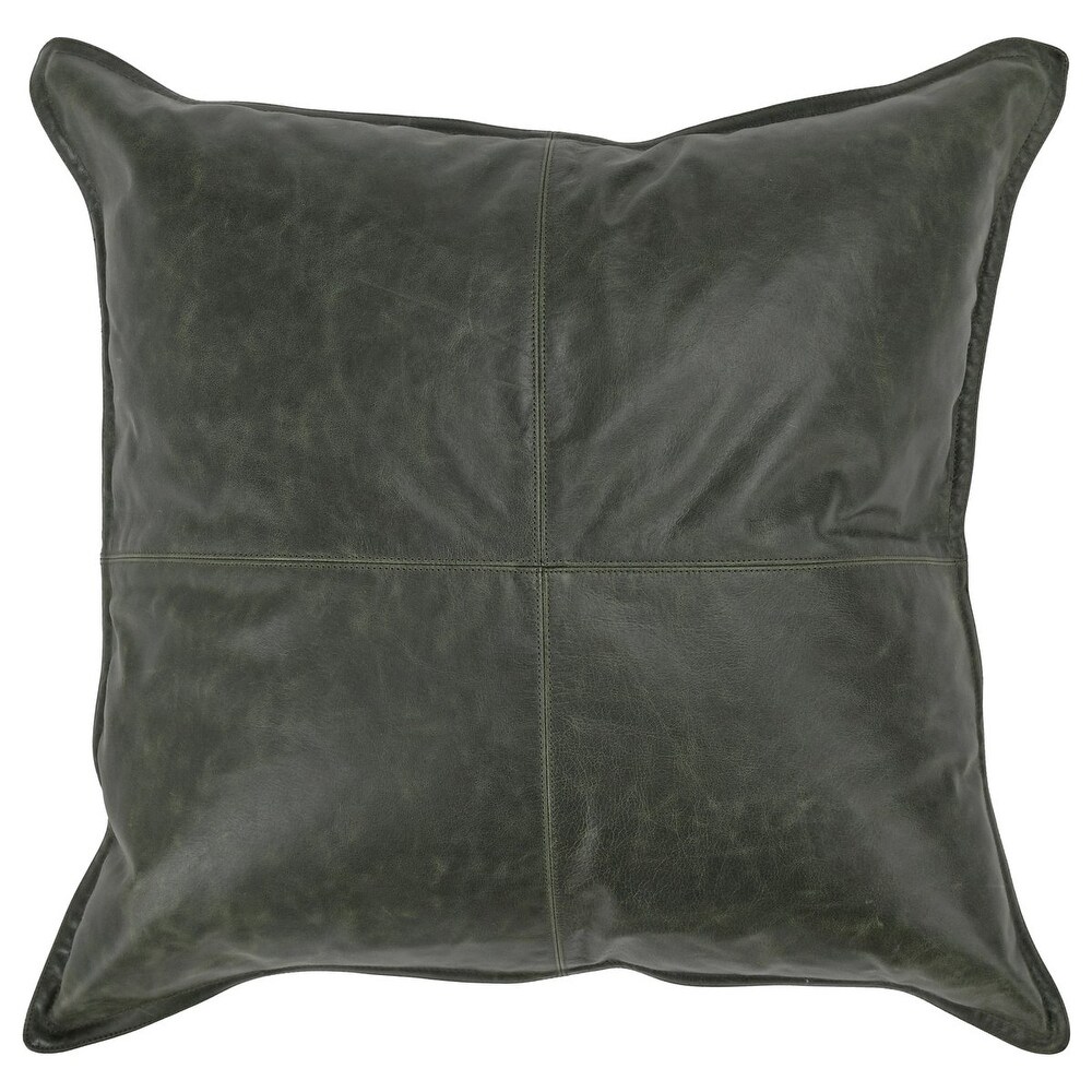 Cheyenne 100% Leather Throw Pillow By Kosas Home