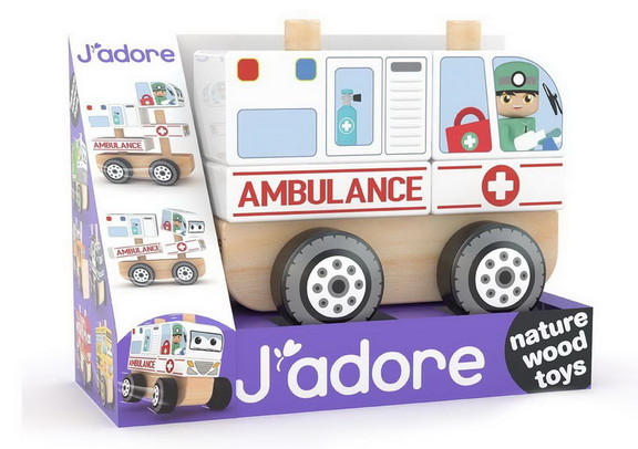 J'adore JRE 832159AMB C J'adore Ambulance Wooden S...