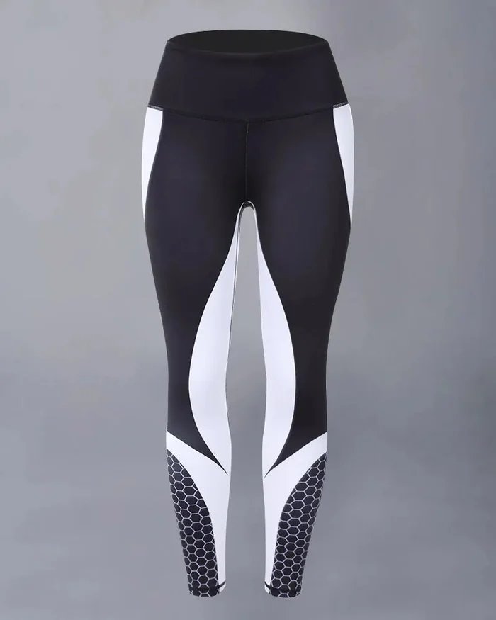 🔥🔥[Buy 2 Free Shipping]🍑Colorblock Butt Lifting High Waist Sports Leggings