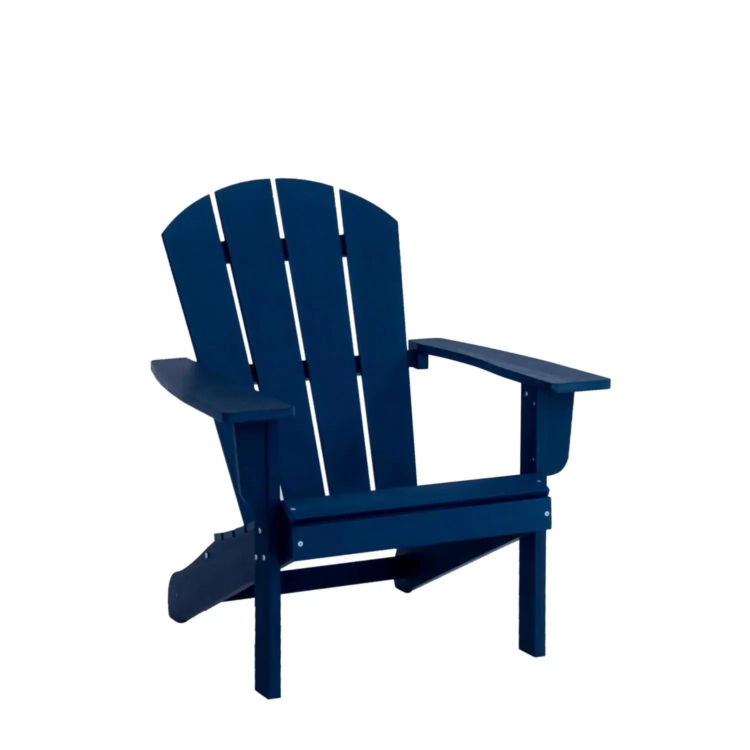 Faux Blue Wood Frame Adirondack Chair