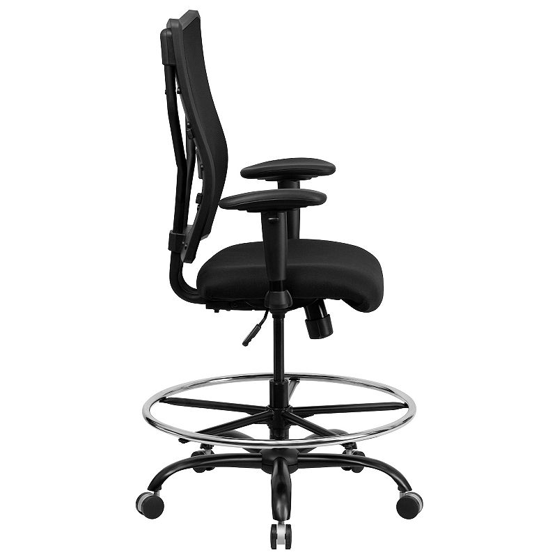 Flash Furniture Big and Tall Black Ergonomic Drafting Desk Chair