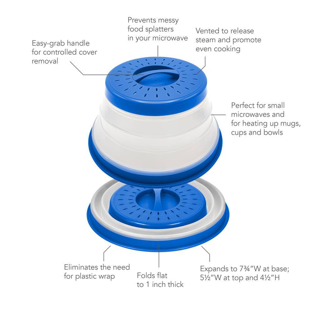 Spectrum Collapsible Microwave Covers for Food and Meal Prep (Set of 3) 47017-305