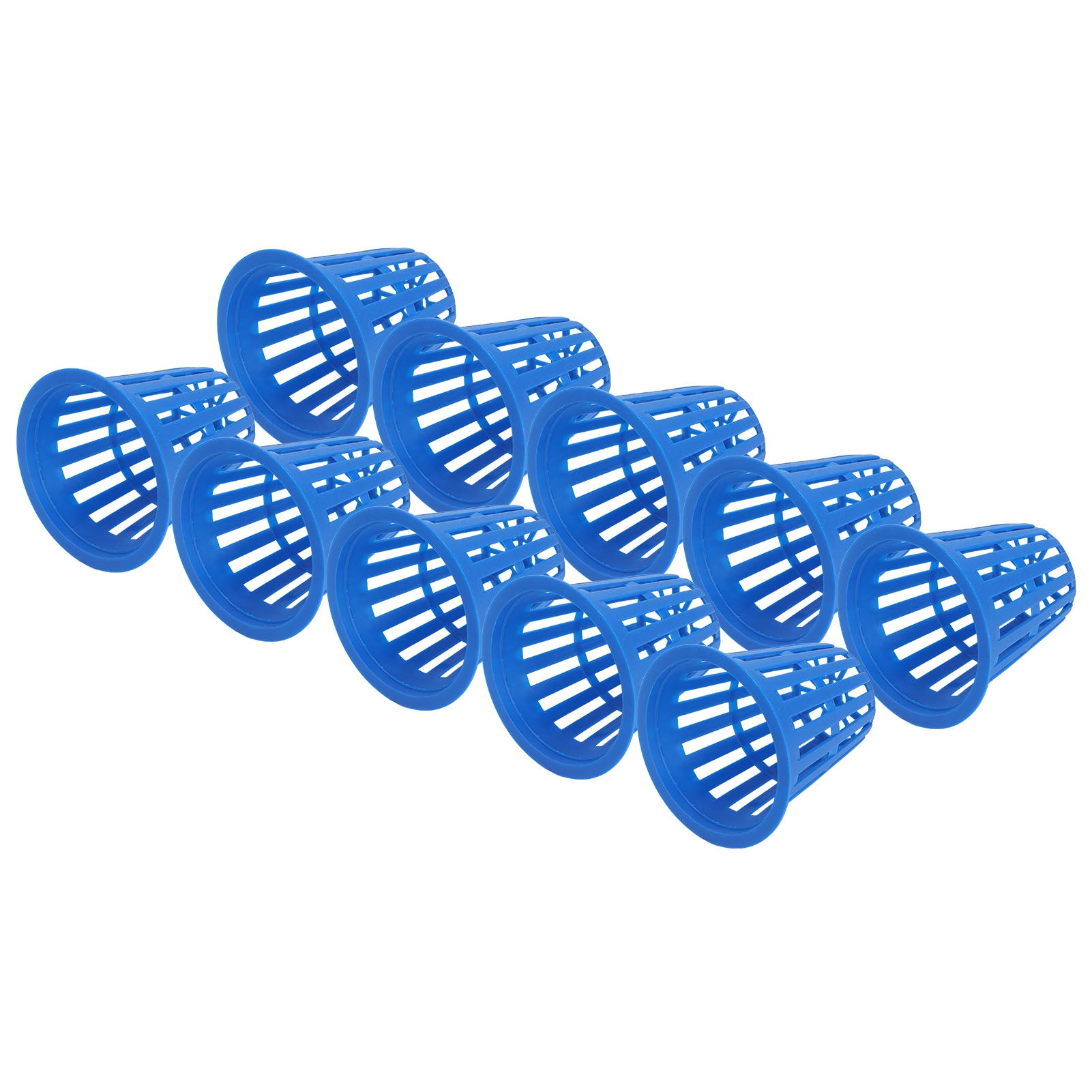 Planting Basket， Durable 10PCS Plastic Plant Mesh Cup Multipurpose  For Hydroponic For Garden Blue