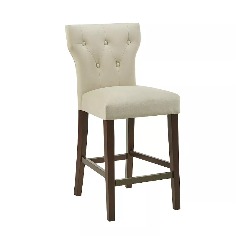 Madison Park Hayes Button Tufted Counter Stool