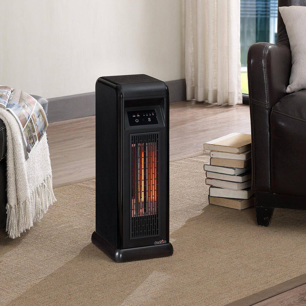 Twin Star Home Duraflame 23.01 in. 1500-Watt Electric Infrared Quartz Tower Heater with Remote 5HM9100-O560