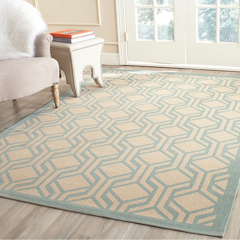 Safavieh Courtyard Chainlinks Geometric Indoor Outdoor Rug