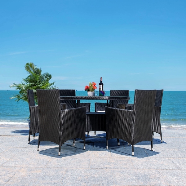 SAFAVIEH Outdoor Living Challe 7Piece Patio Dining Set