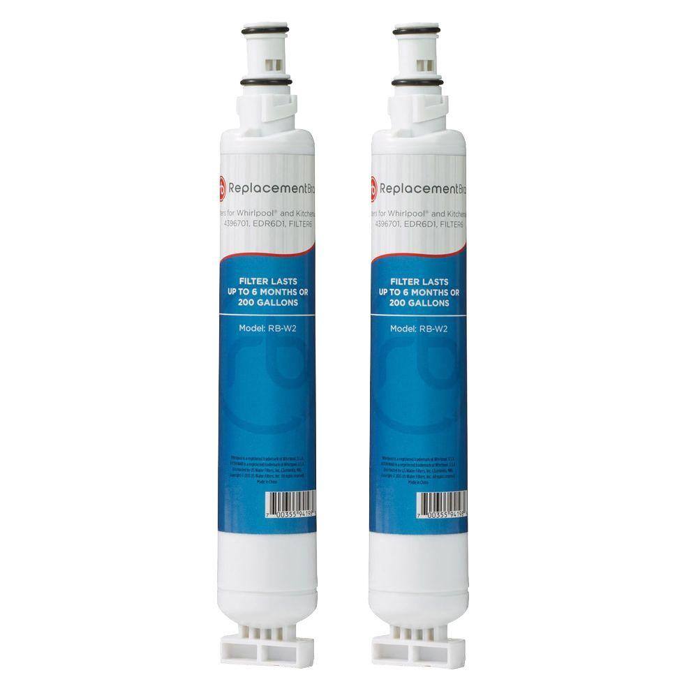 ReplacementBrand 4396508 Comparable Refrigerator Water Filter (2-Pack) RB_W1_2_PACK