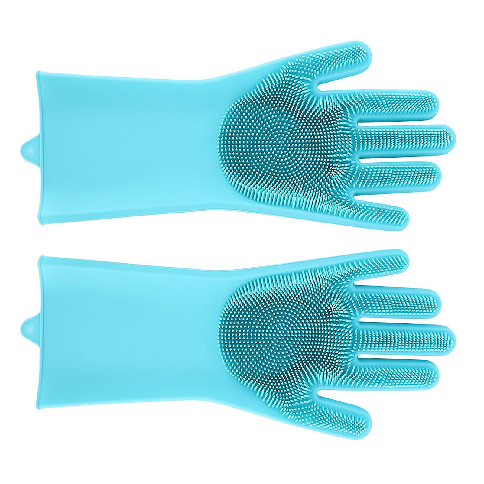 2pcs Pet Cat Dog Bathing Massage Shower Gloves Multi-functional Cleaning Brush