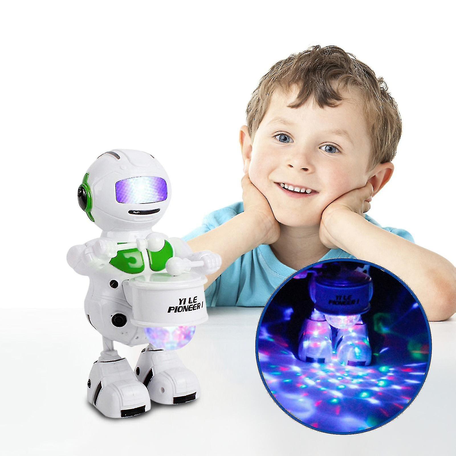 Automatic Electric Dance Robot Toy Led Light Music Dance Robot Atmosphere Light  Gift