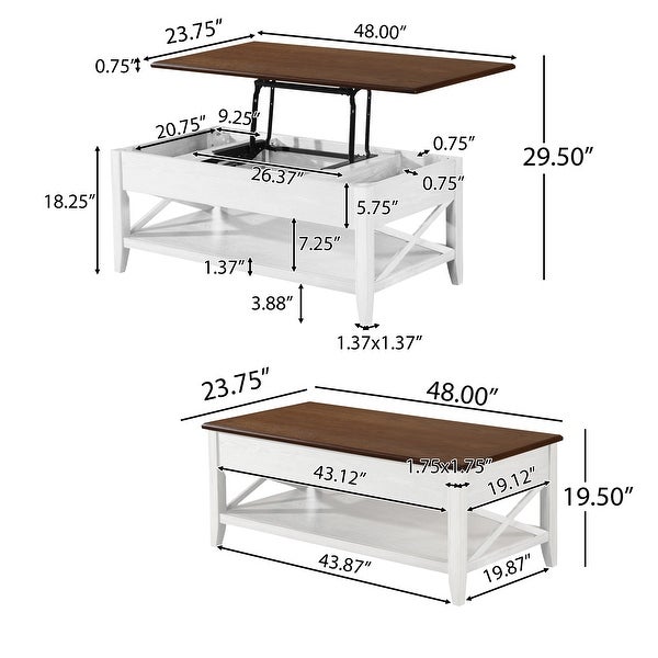 Decatur Farmhouse Lift Top Coffee Table by Christopher Knight Home