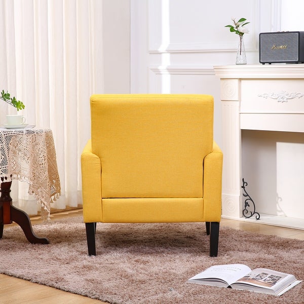 Accent Chair for Living Room， Bedroom Button Tufted Upholstered Comfy Reading Accent Chairs Sofa