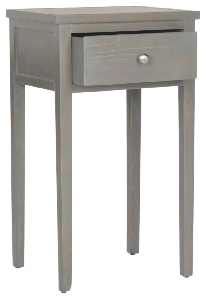 Balio End Table With Storage Drawer Ash Gray   Modern   Side Tables And End Tables   by Virgil Stanis Design  Houzz