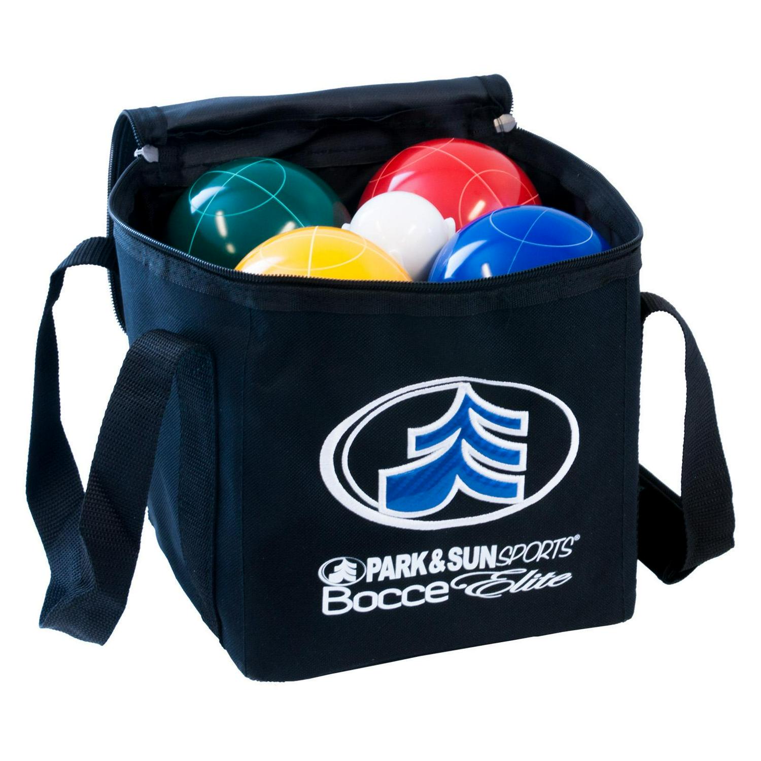 Park and Sun Sports Bocce Elite Pro 109mm Set with Deluxe Carrying Bag | BB-109E