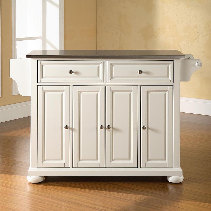 Crosley Furniture Alexandria Steel-Top Kitchen Island