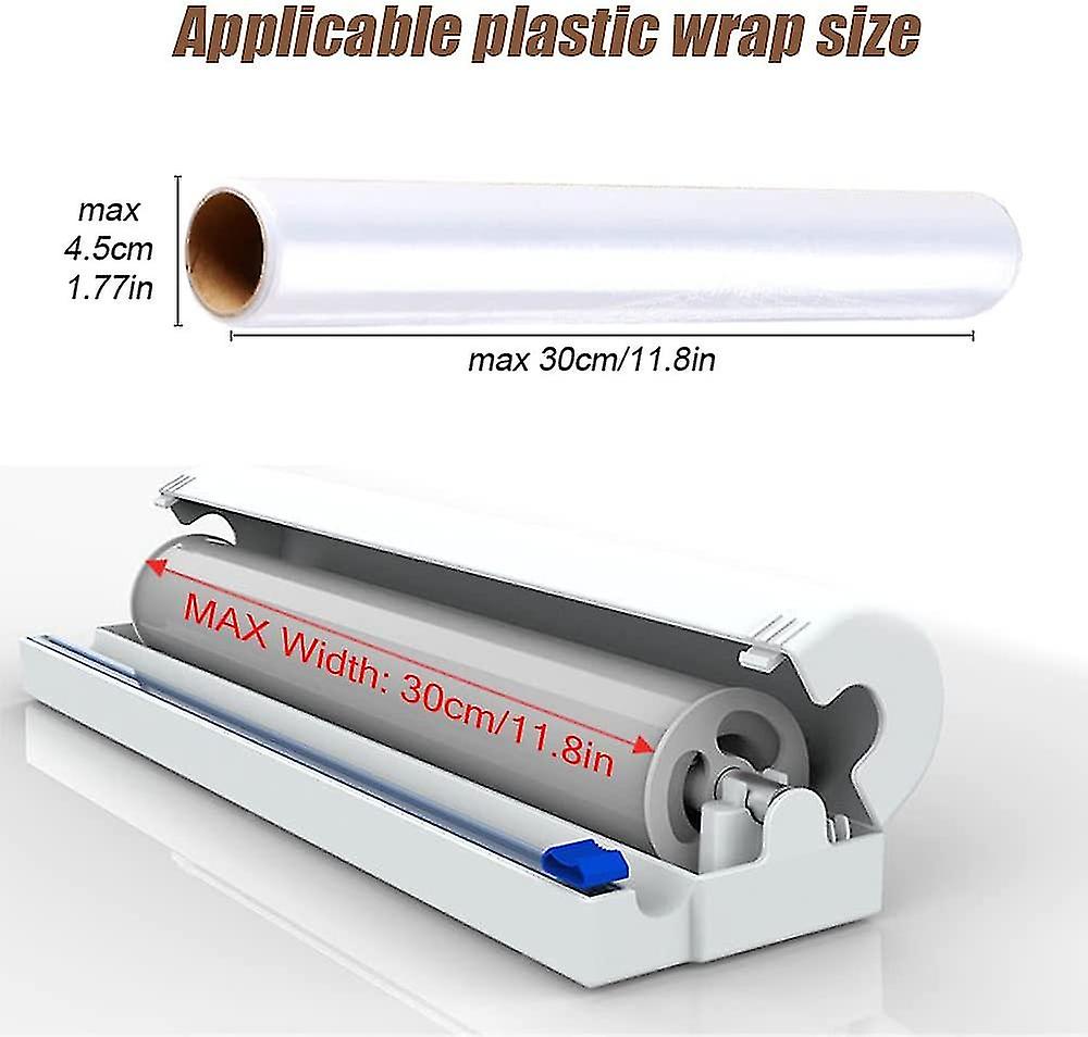 Cling Film Cutter Dispenser， Aluminum Foil Cling Film Cutter， Reusable Quick Cling Cling Film For Kitchen And Dining Room