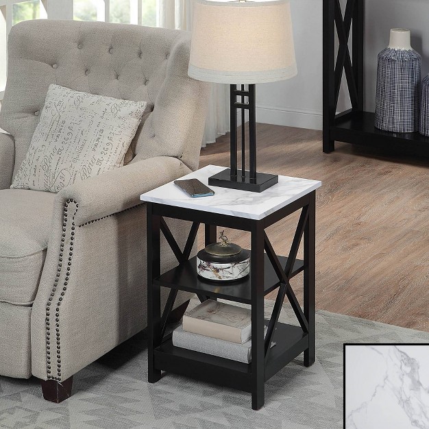 Breighton Home Xavier End Table With Open Shelves