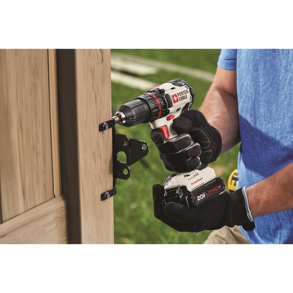 PC 20V MAX Brushless Lithium-Ion Cordless Drill (PCC608LB) Kit ;