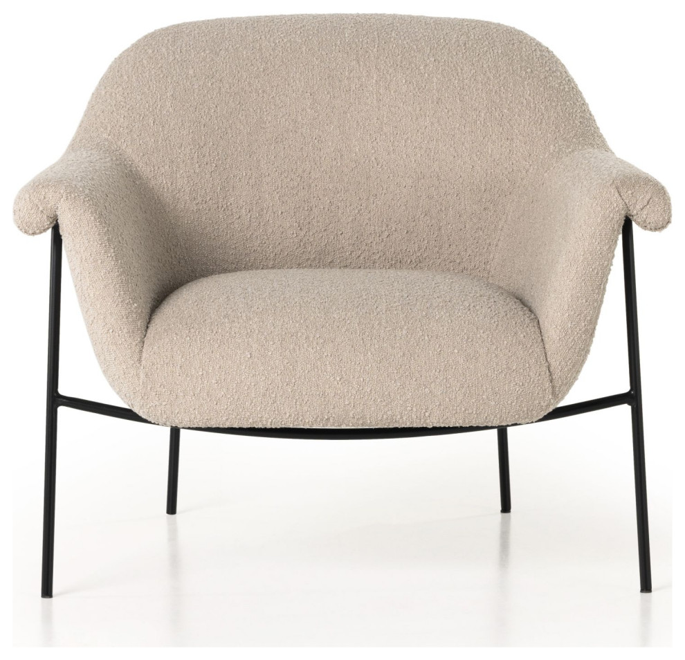 Suerte Knoll Sand Chair   Midcentury   Armchairs And Accent Chairs   by Zin Home  Houzz