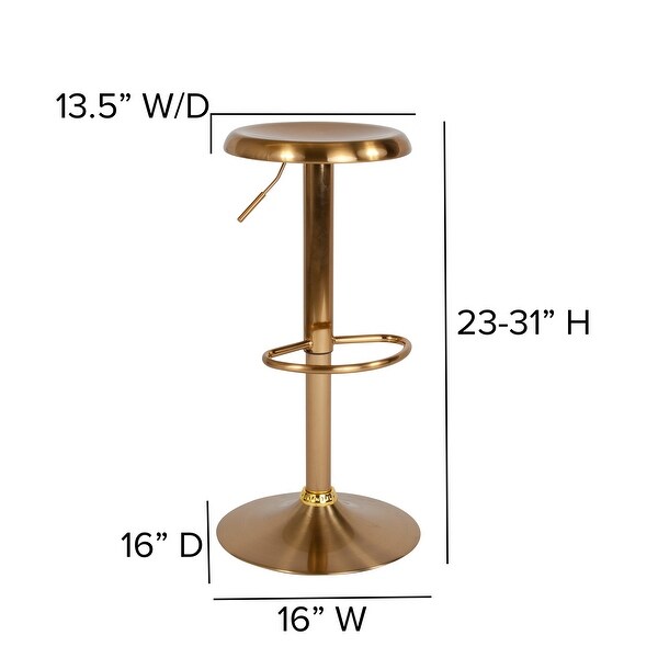 Adjustable Height Retro Barstool - 16